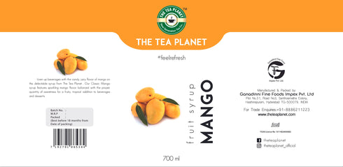 The Tea Planet Mango Syrup 700 ml